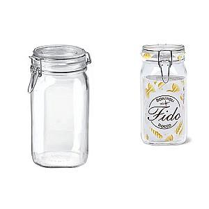 Set de recipiente alimentare Bormioli Rocco Fido 1.5l, cu capac clema