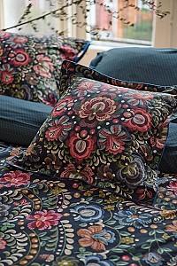 Perna PIP Studio Ricamo Square Cushion Dark Blue