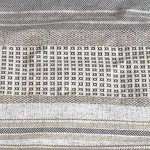 Albituri de pat Riviera Maison Twill Weave Brown