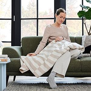 Pled IBENA Jacquard Vigo Beige