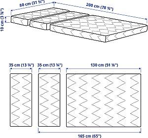 Saltea IKEA Vimsig 80x200 Alb
