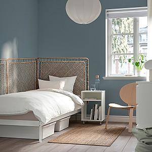Pat IKEA Vevelstad 3 tablii 90x200 Alb/Tolkning Ratan