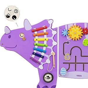 Joc de logica VIGA Busyboard (de perete) Triceratops
