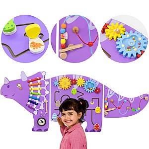 Joc de logica VIGA Busyboard (de perete) Triceratops