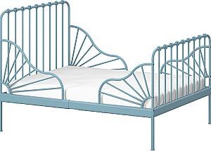 Pat IKEA Minnen cu somiera 80x200 Gri Albastru