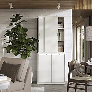 Dulap IKEA Tonstad usi glisante 81x47x201 Alb