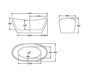 Cadă de baie VLM BF5001