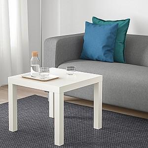 Masuta de cafea, reviste IKEA Lack 55x55 Alb