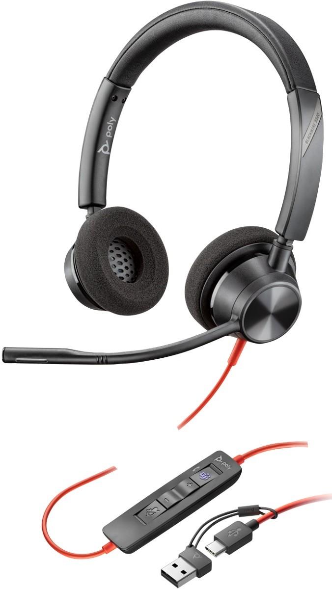 Casti Poly Blackwire 3320 Microsoft Teams