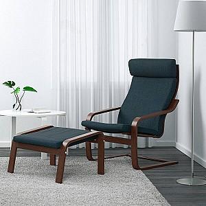 Fotoliu IKEA Poang Maro/Hillard Albastru Inchis