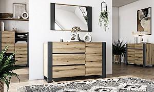 Comoda MG-Plus Combo 130 Grafit(Gri)/Stejar Evoke(Maro)