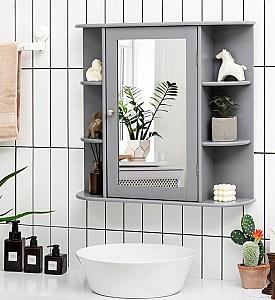 Dulap de baie Costway JV10446GR Gri