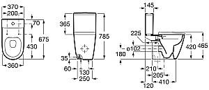 Vas WC Roca Ona A342687000