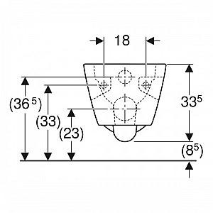 Bideu KOLO GEBERIT SELNOVA SQUARE
