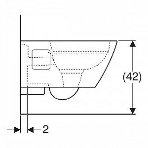 Bideu KOLO GEBERIT SELNOVA SQUARE