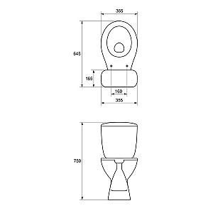 Vas WC Cersanit PRESIDENT NEW (110204)