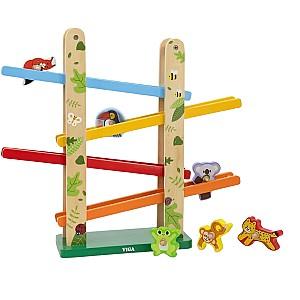 Set de jucarii VIGA cu tobogan și animăluțe