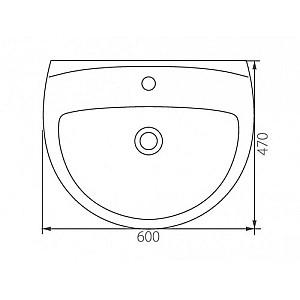 Lavoar baie KOLO AKCENT 60cm