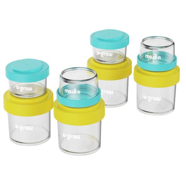 Set de recipiente alimentare U-Grow pentru stocarea hranei copiilor