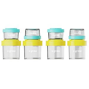 Set de recipiente alimentare U-Grow pentru stocarea hranei copiilor