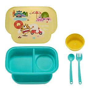 Set de recipiente alimentare U-Grow compartimentată 3in1