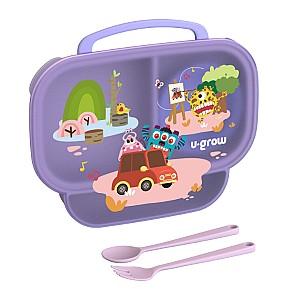 Set de recipiente alimentare U-Grow compartimentată 3in1