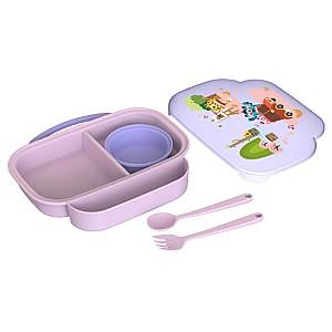 Set de recipiente alimentare U-Grow compartimentată 3in1