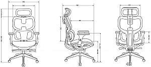 Fotoliu de birou Antares ETONNANT Negru