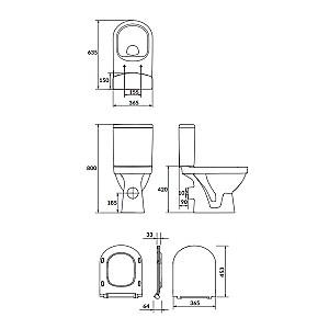 Vas WC Cersanit Zip Simple On Slim (118287)