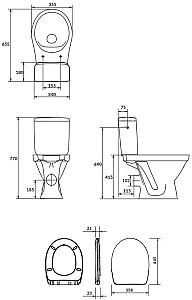 Vas WC Cersanit Cersania Simple On K11-2339