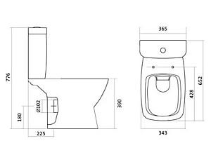 Vas WC Santek Neo (1WH302418)