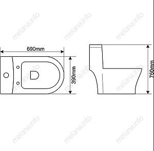 Vas WC Melana MLN-2011D