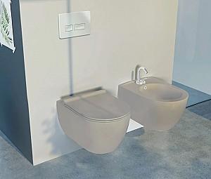 Vas WC CeraStyle Cappucino Matt No-Rim+Capac Turkuaz Seramik