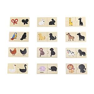 Joc de logica VIGA de puzzle Animale