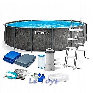 Piscina cu carcasa Intex GreyWood Premium 457×122 cm (26742)
