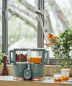 Robot de bucatarie Babymoov Nutribaby Glass 4 in 1 din sticla si otel inoxidabil