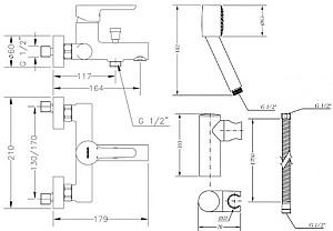 Baterie cada Genebre Oslo Black (65100 19 41 66)