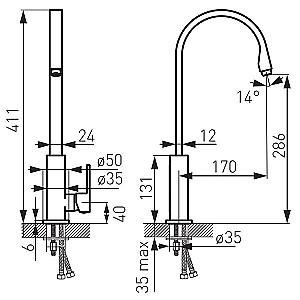 Robinet bucatarie Ferro ZICCO BZI4