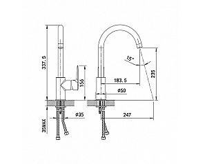 Robinet bucatarie Iddis Cuba CU6WTJ0I05