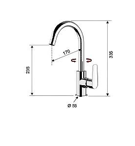 Robinet bucatarie Remer V72