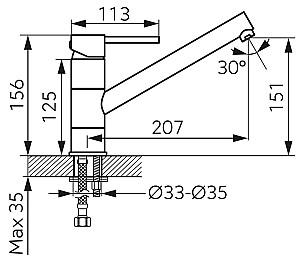 Robinet bucatarie Ferro Fiesta BFI4G