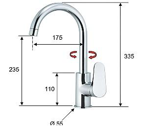 Robinet bucatarie Remer Class Line 72