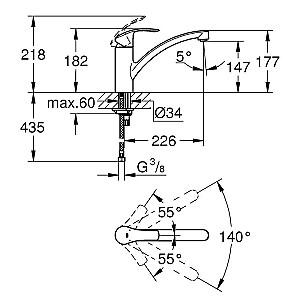 Robinet bucatarie Grohe Eurosmart 33281002