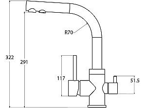 Robinet bucatarie Aquasanita 2663