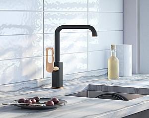 Robinet bucatarie Iddis Slide SLIBG00I05 Black/Gold