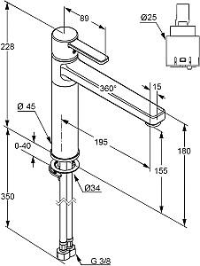 Robinet bucatarie Kludi Zenta (389730575)