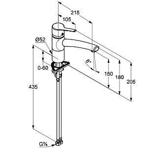 Robinet bucatarie Kludi Trendo SL DN 15 (335740575)