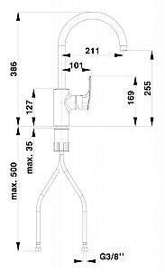 Robinet bucatarie Herz Elite e20b Plus UH00101B Black