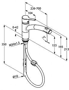 Robinet bucatarie Kludi Trendo DN 15 (335810575)