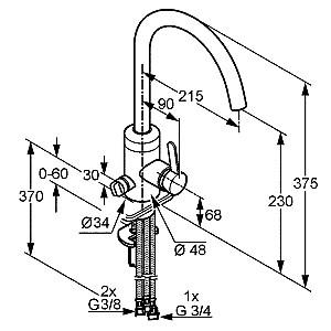 Robinet bucatarie Kludi DN 10 Bingo Star (428360575)